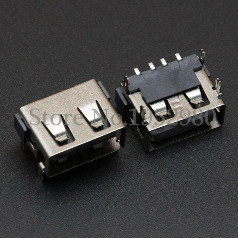 Новинка 10 шт. разъем USB 2 0 адаптер SMT гнездовой 4 фута высота мм контакта RoHS |