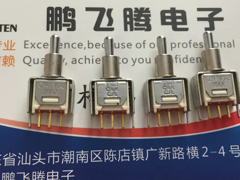 Оригинальный Новый миниатюрный кнопочный переключатель 100% T103MH9V3BE 3 контакта
