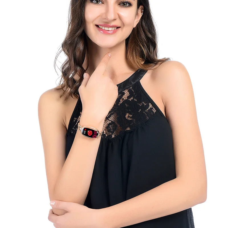 Smart Bracelet Women Activity Fitness Tracker Heart Rate Monitor Blood Pressure IP68 Waterproof Wristband Female Smartwatch | Электроника