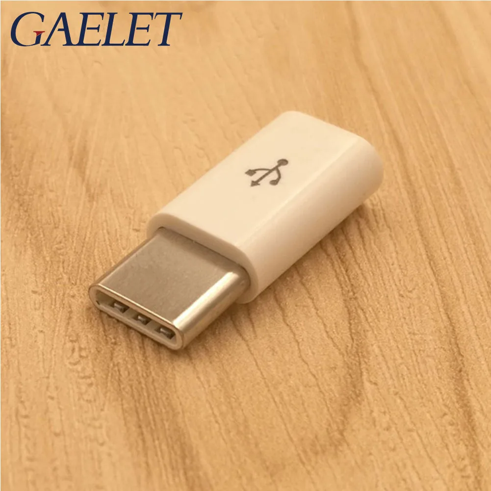 1 шт. usb type C штекер для Micro USB Женский адаптер Конвертер Разъем черно белый