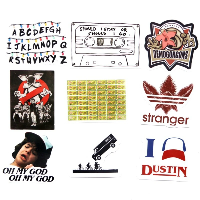 Набор наклеек очень странные дела 19 шт./упаковка аниме игрушка наклейка для