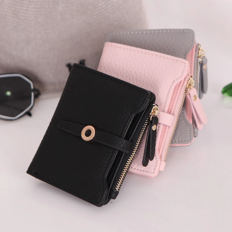 Симпатичный кожаный маленький женский кошелек Prettyzys модный для девочек с