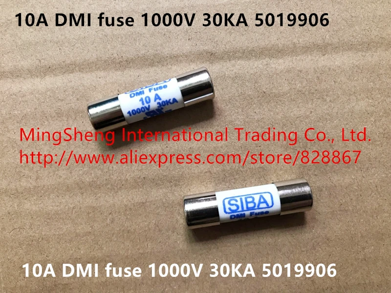 

Оригинальный Новый предохранитель 100% 10A DMI 1000 В 30KA 5019906 UR CE