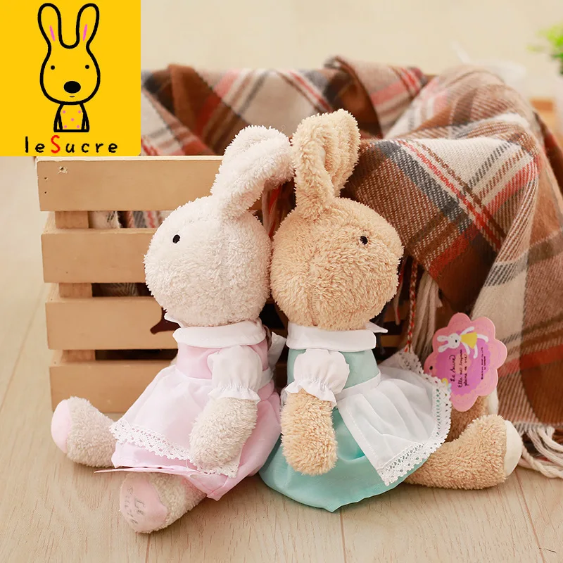 Plush Toy Baby Bunny Sleep Comfortable Children Kids Birthday Pretty Gift Soft Rabbit Doll Cloth Bed Calm Smooth Wedding Doll