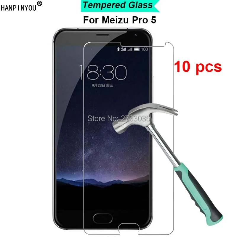 10 шт./лот для Meizu Pro 5 Pro5 7 &quot9 H твердость 2.5D ультра тонкая закаленная Защитная