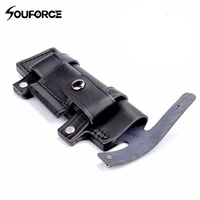 straight man made survival leather belt sheath scabbard for 6 inches fixed knife hiking climbing