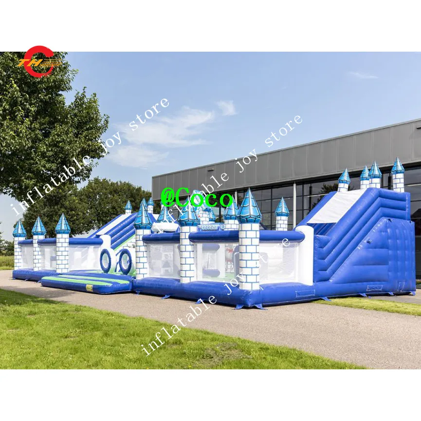 Бесплатная доставка в морской порт! 20x10 м коммерческие надувные батуты комбо