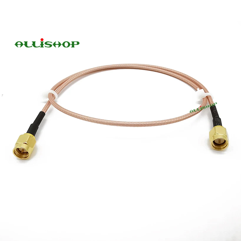 SMA штекер с соединительной линией RF коаксиальный кабель RG316D двойной щит серебро