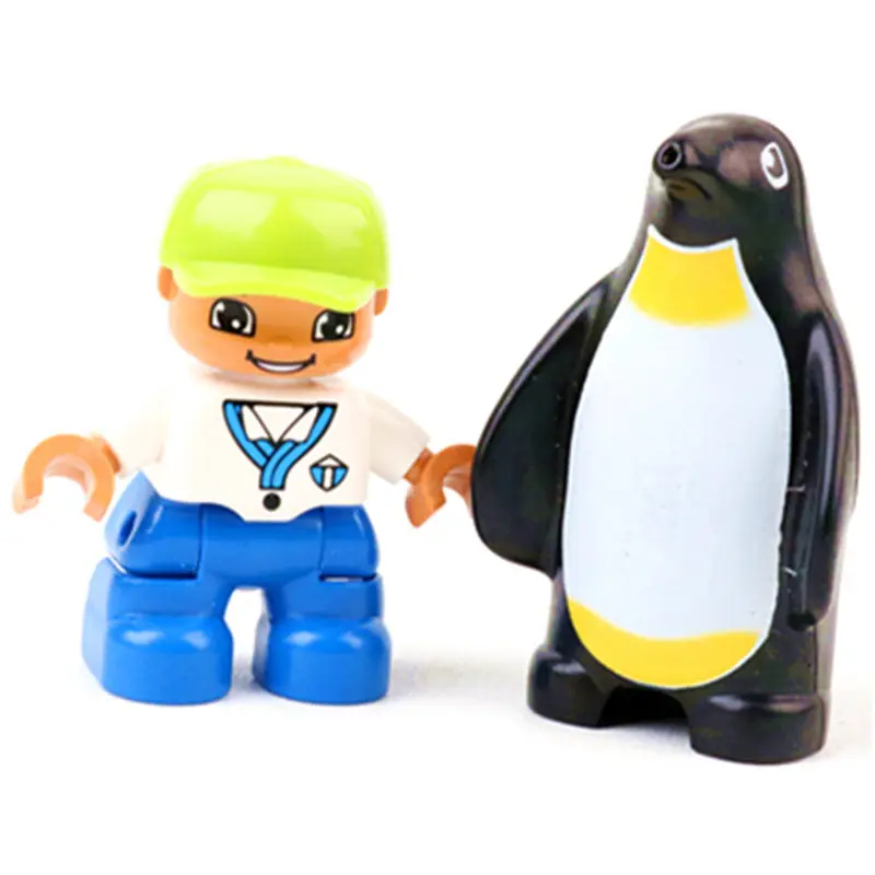 Крупные частицы Diy строительные блоки Doll домик для животных качели аксессуары совместимы с дублированные игрушки для Дети Детские подарки - Цвет: Duplo-diy-28