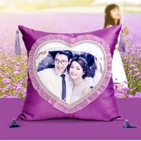 custom diy photo lovers pillow cover vintage european pattern cushion cover home decorative marry pillow case 45x45cm