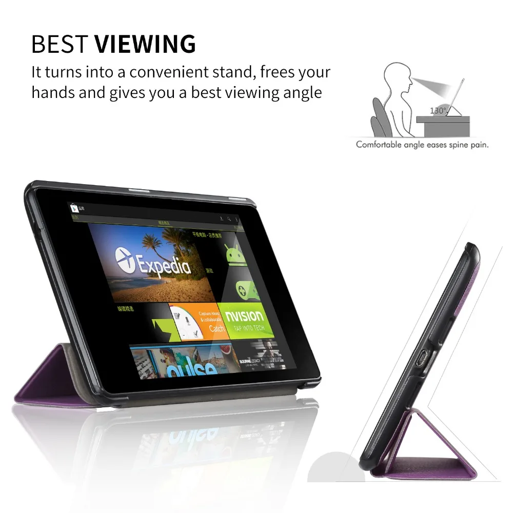 Чехол-книжка Joylink для Google Nexus 7 2013 из искусственной кожи складной защитный чехол