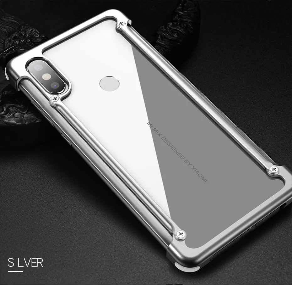 OATSBASF металлический чехол для подушки безопасности для Xiaomi mi x 2S Чехол персональный металлический бампер роскошный чехол Чехол для Xiaomi mi x2S чехол