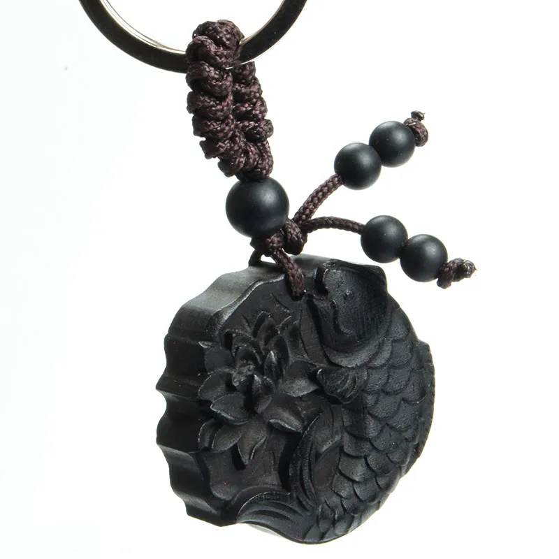 Lotus The Carp Ebony Безопасное Путешествие куда бы вы ни отправились автомобиль/сумка/кошелек брелок кулон брелок с амулетом кулон все самое лучшее