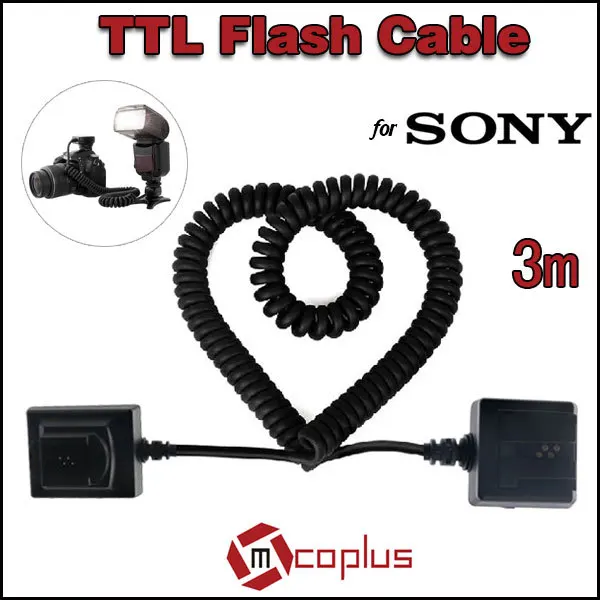 

Кабель для фотовспышки Meike 3m E-TTL, TTL, синхронизация с камерой для Sony A900, A850, A700, A550, A500, A450, A350, с возможностью подключения к телефону, с возможнос...