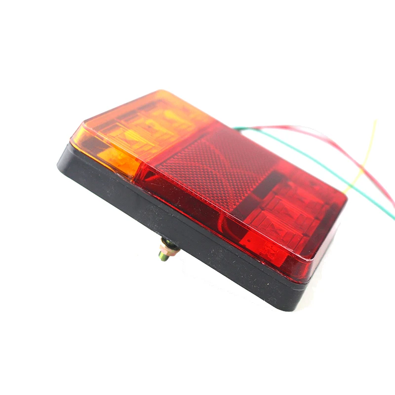 2 шт. DC12V автомобильный прицеп грузовик 8 светодиодный двухцветный Стоп задний тормозной индикатор светильник задний светильник s трейлер светодиодные фонари для грузовика