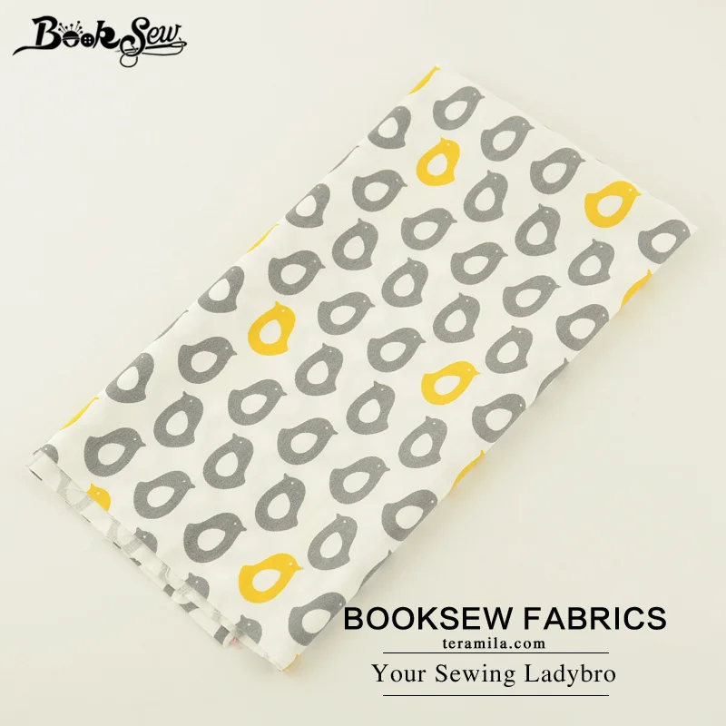 Booksew хлопчатобумажная саржевая Ткань Домашний текстиль милый пингвин узор мягкая стеганая ткань Tecido Tilda для простыни детская подушка занавеска