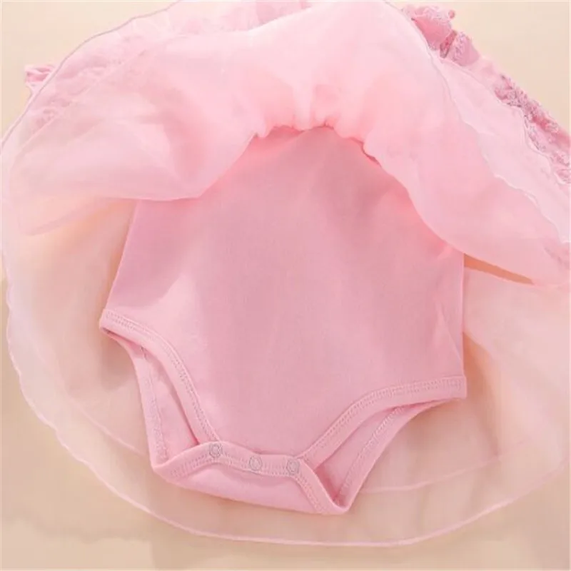 

Bow Newborn Baby Girl Clothes My First New Year Princess Baby Clothing Cotton Girls Dress and Baby Hat 2pcs Baby Set 2019 Brand