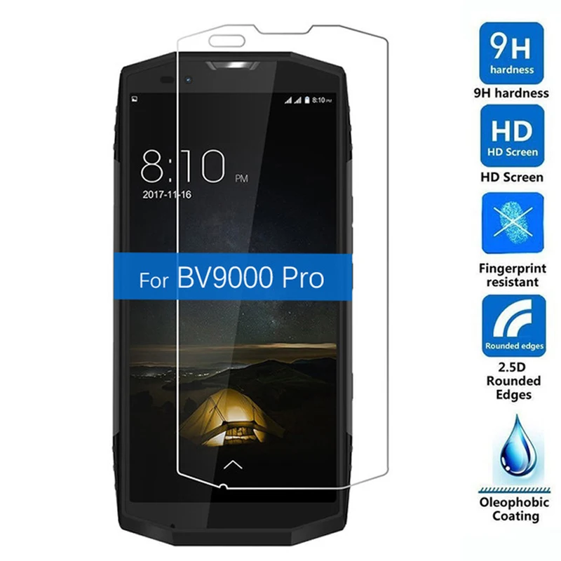 2 шт. 100% оригинальное закаленное стекло для Blackview BV9000 Pro защита экрана закаленная