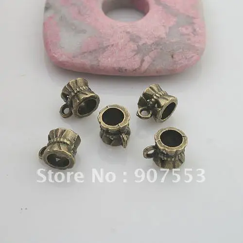 

60pcs antiqued bronze color bail charm G1917