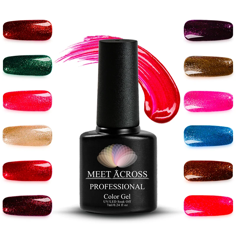 Блестящий блестящий платиновый гель-лак для ногтей 7 мл уф-светодиодный