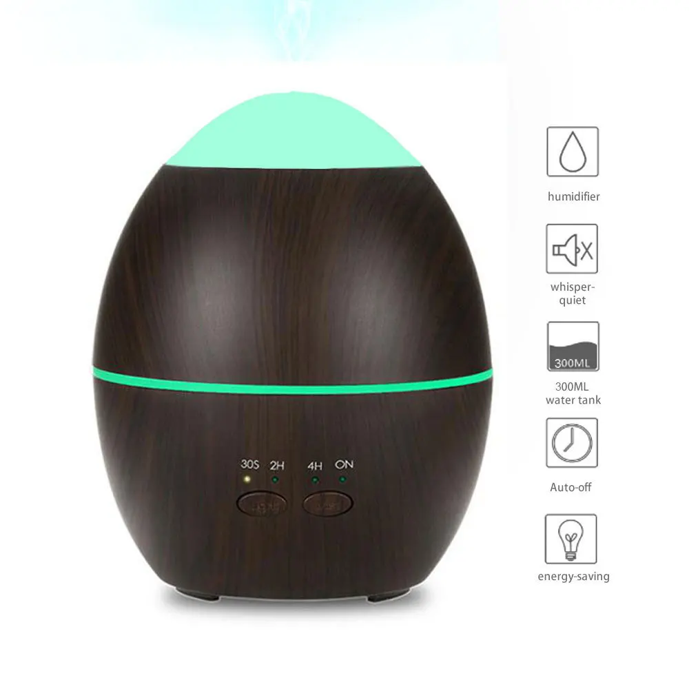300ml Air Humidifier Ultrasonic USB Led Night Lights Aroma Aromatherapy Essential Oil Diffuser Mist Maker For Home | Электроника