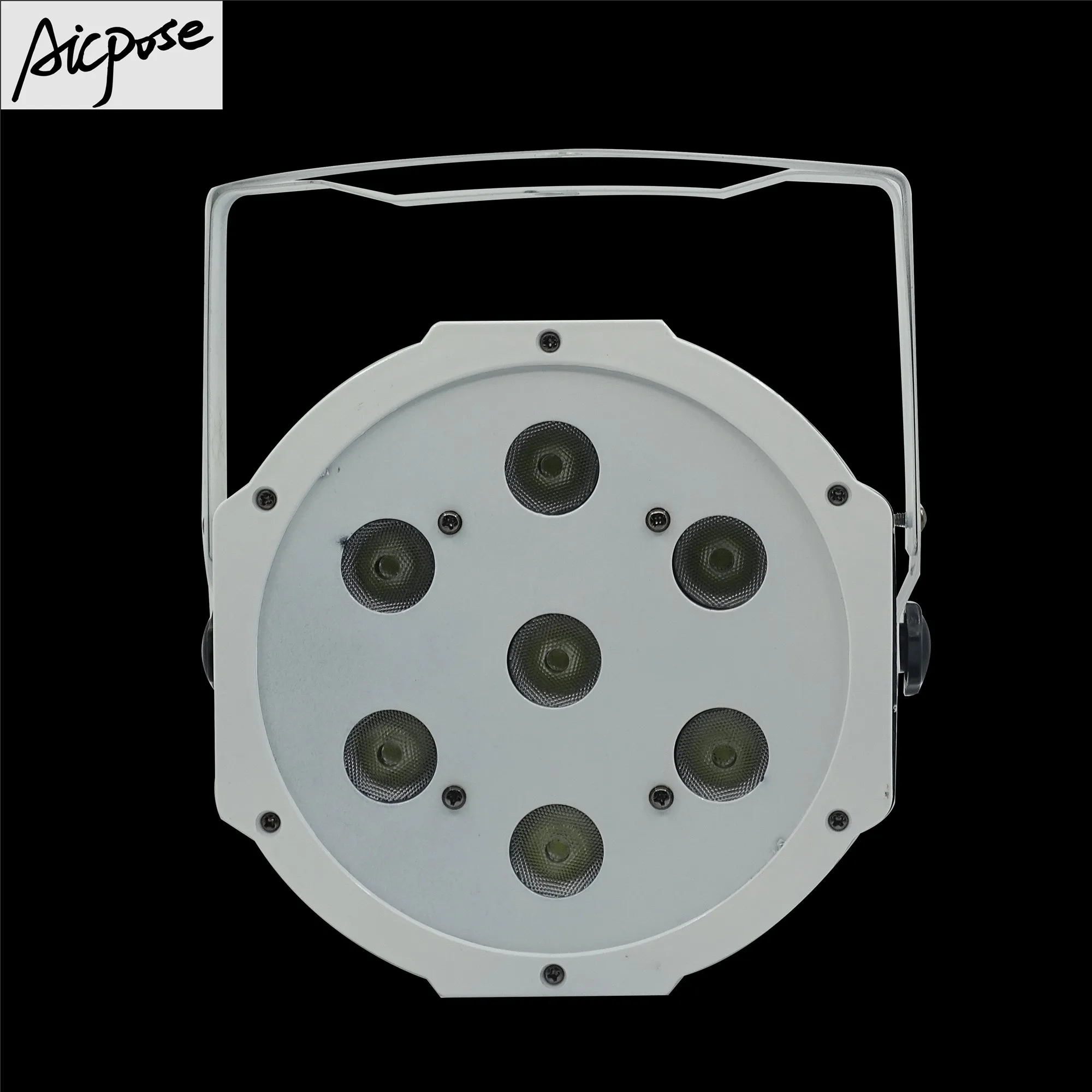 4 шт./лот белый маленький объектив 7x12 Вт led PA лампа RGBW 4в1 плоская панель dmx512 Диско