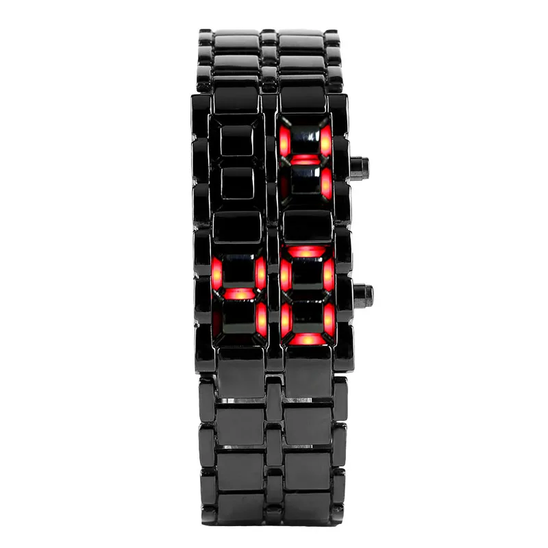 Часы мужские цифровые в японском стиле крутые железные самурая с