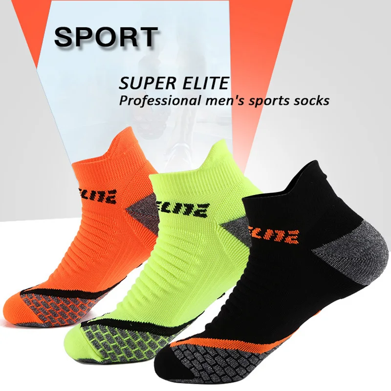 Super Elite 3 Pairs Professional Cycling Socks Outdoor Cotton Running and Cycling Sports Sock Sky Coolmax Anti Slip For Women
