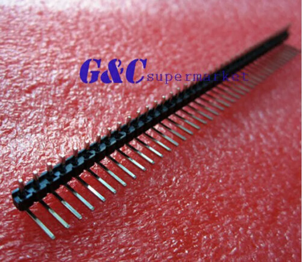 10 шт. 1x40 Pin 2 54 мм Правый Угол однорядные Мужской штыревой Contor|pin header| |