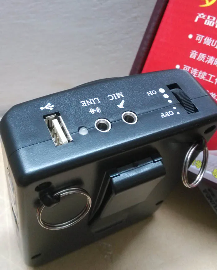 Бесплатная доставка AKER MR2700 12 Вт пояс портативный PA усилитель голоса MP3 динамик FM