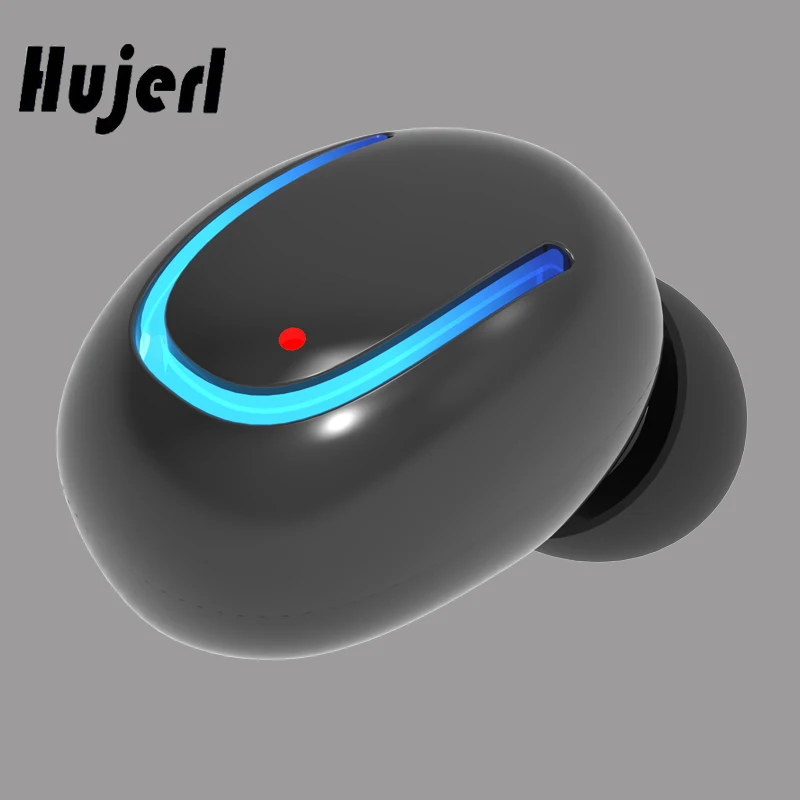 Новинка Q13 шумоподавление невидимые наушники для занятий спортом с подключением по блютус беспроводные наушники в ухо мини спортивный наушник наушники с микрофоном - Цвет: Black