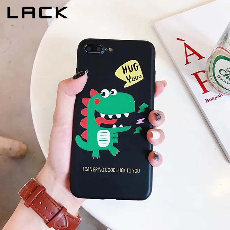 Отсутствие мультфильм динозавра чехол для телефона iphone х 6 S 7 8 плюс мода ультра