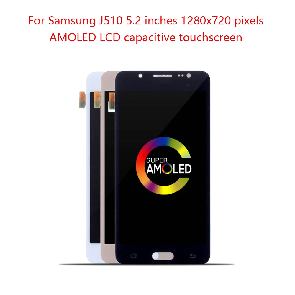 ЖК-дисплей AMOLED 5 2 дюйма для SAMSUNG Galaxy J5 2016 J510 J510FN J510F J510G J510Y дисплей с сенсорным