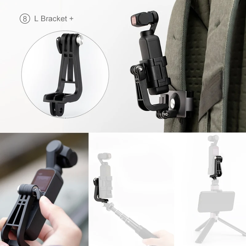PGYTECH DJI Osmo Карманный адаптер крепление аксессуары 10 типов на выбор держатель для телефона Зажим Штатив удлинитель для хранения сумка чехол