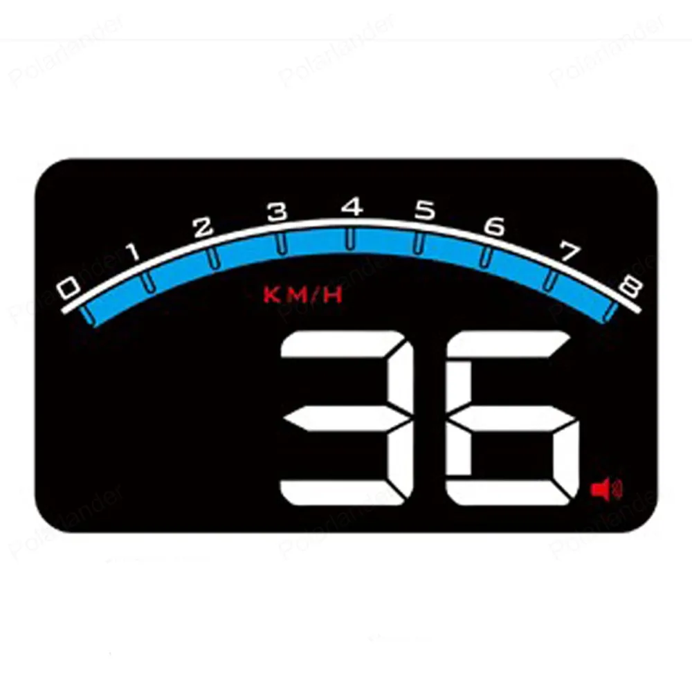 Автомобильный дисплей на лобовое стекло HD 3 дюймовый M6 с поддержкой OBD2 и EUOBD со