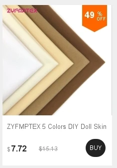 ZYFMPTEX 5 шт. коричневый желтый оранжевый флис ткань полиэстер петля ткани может Швейные куклы бархат тиссу фетр DIY вещи игрушки 45X45 см