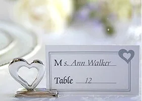 Бесплатная доставка DHL 500 шт. держатель для карт в виде сердца подставки