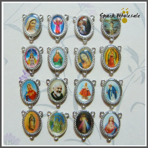 100 шт./лот оптовая продажа Розарий Священное Сердце Марии Гуадалупе божественное