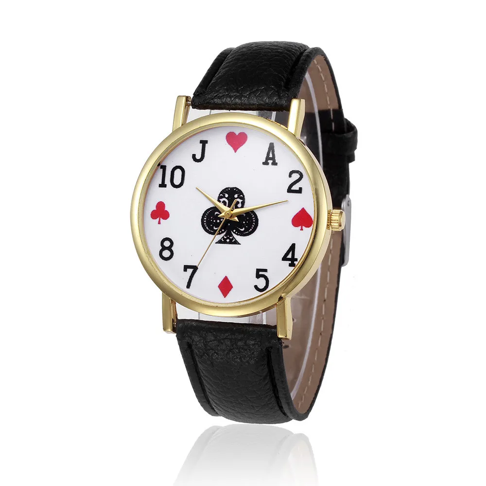 2018 новейшие игральные карты стиль ретро дизайн кожаный ремешок Аналоговый сплав