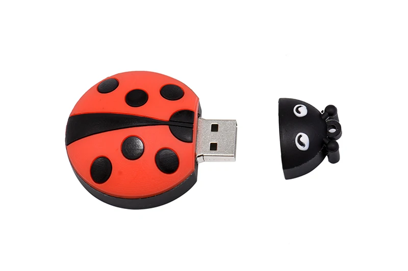 SHANDIA, флеш-накопитель usb, милый жук, карта памяти, флеш-накопитель, персональный мини-накопитель, 4 ГБ, 16 ГБ, 32 ГБ, 64 ГБ, божья коровка, cle