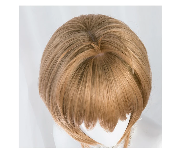 

Card Captor Sakura CLEAR CARD KINOMOTO SAKURA Cosplay Hair Short Synthetic Wig Heat Resistant for Girl Women Styled