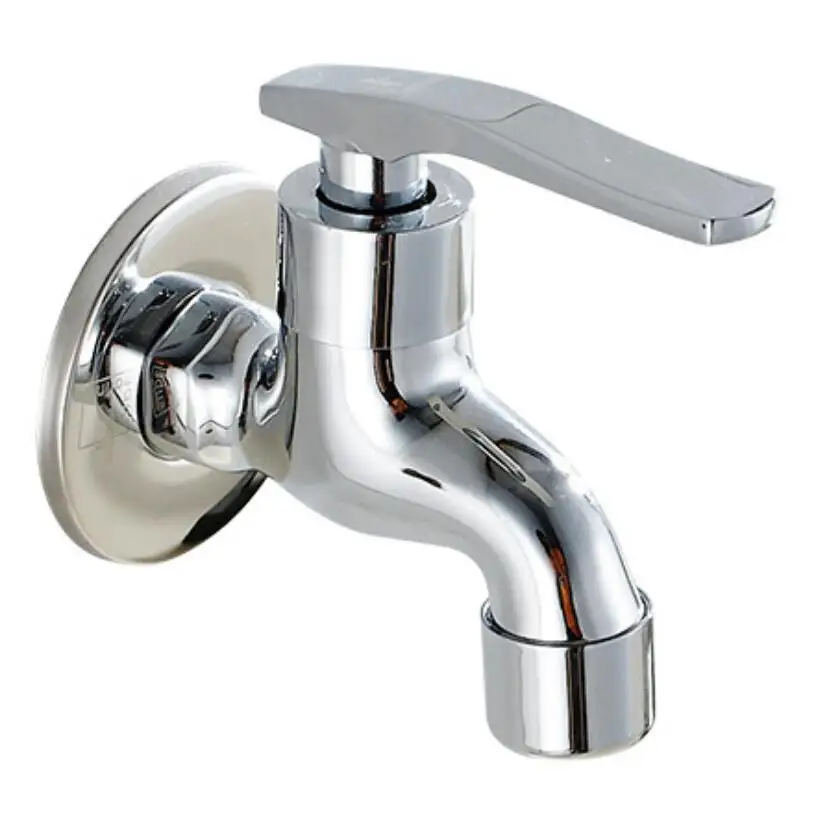 Новый стиль хромированный кран латунный настенный для ванной комнаты стиральной