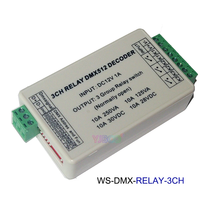 Релейный переключатель dmx512 контроллер с XRL RJ45 для светильник лампы 12 В