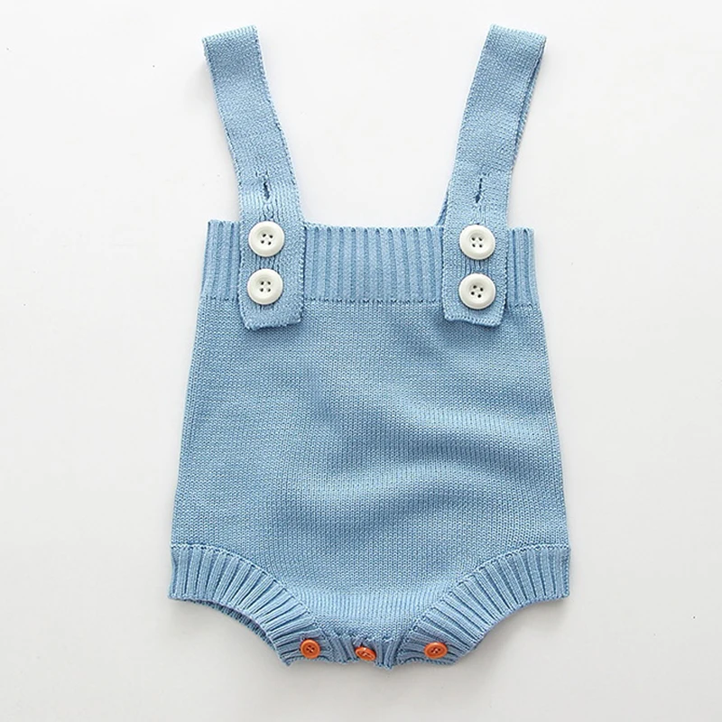 2020 New Cute Baby Rompers Knitted Newborn Clothing With Angel Wings Autumn Winter Warm Sleeveless Vest Girls Body Jumpsuit | Мать и