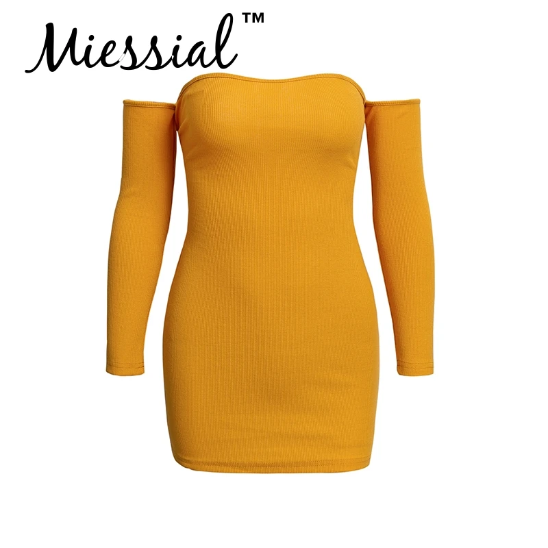 Женское трикотажное платье Miessial мини-платье с открытой спинкой и открытыми