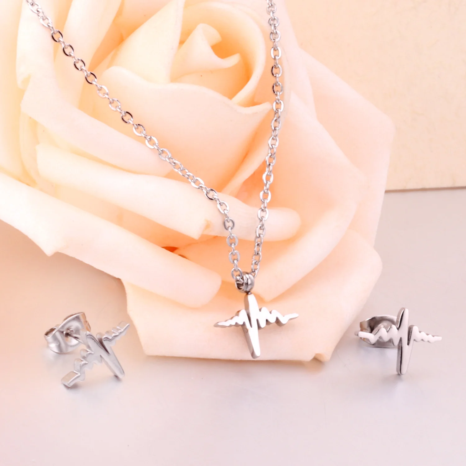 LUXUKISSKIDS лидер продаж ювелирные наборы из нержавеющей стали модное ожерелье