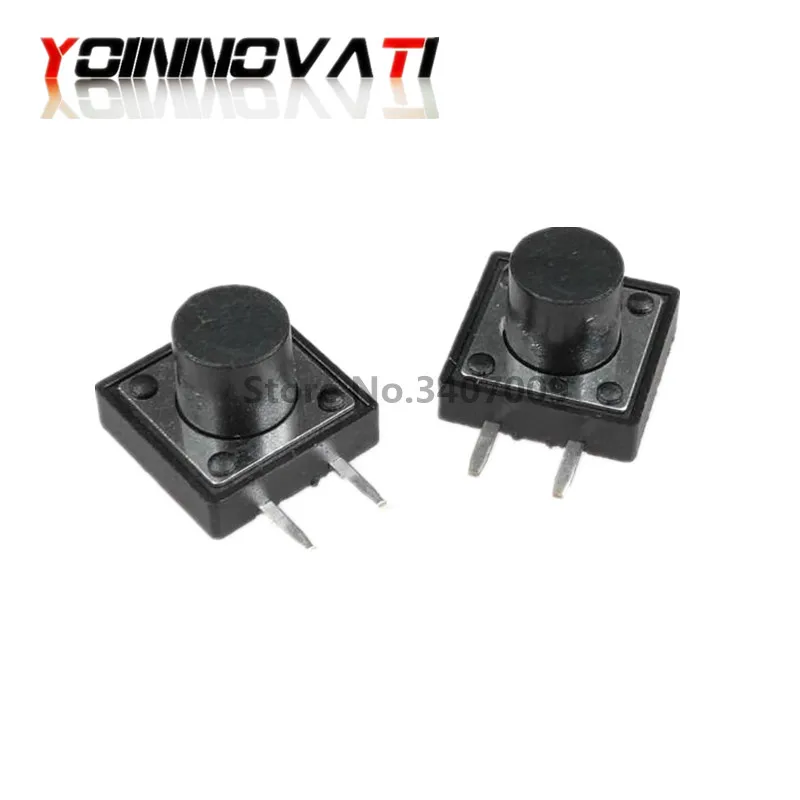 100 шт. 12*12*9 мм Side 2Pin сенсорный Микро Переключатель 12x12x9 кнопочный