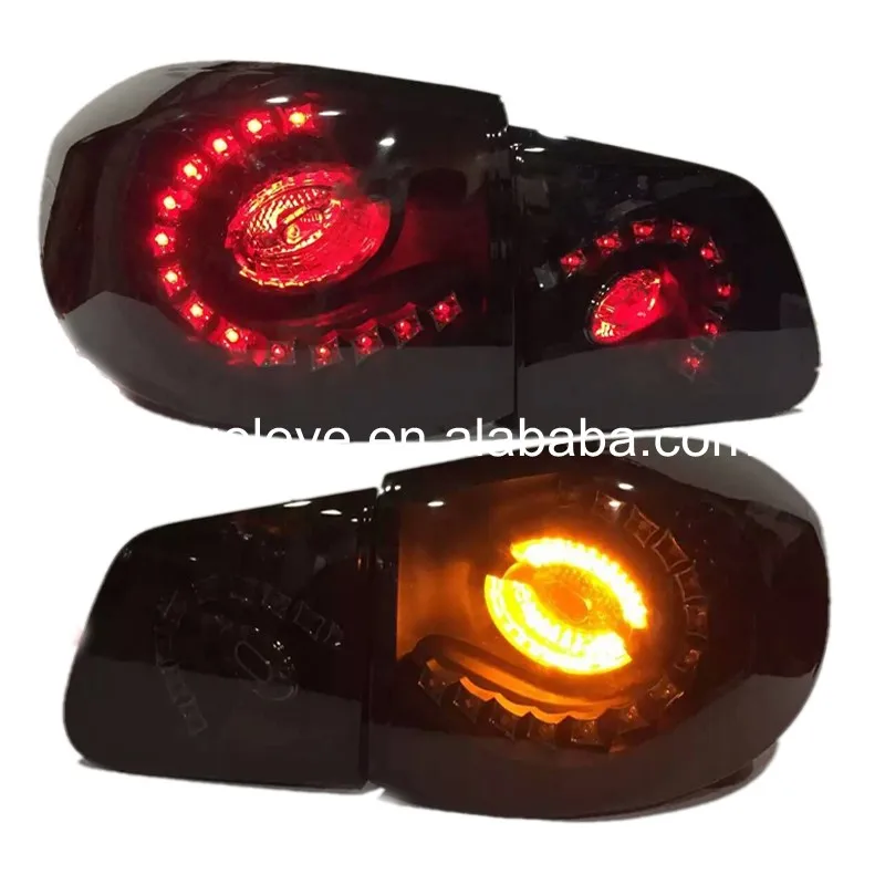 

For Volkswagen for Tiguan LED Tail Lights Rear Lamp back light 2007-2010 year Smoke Black Color JY