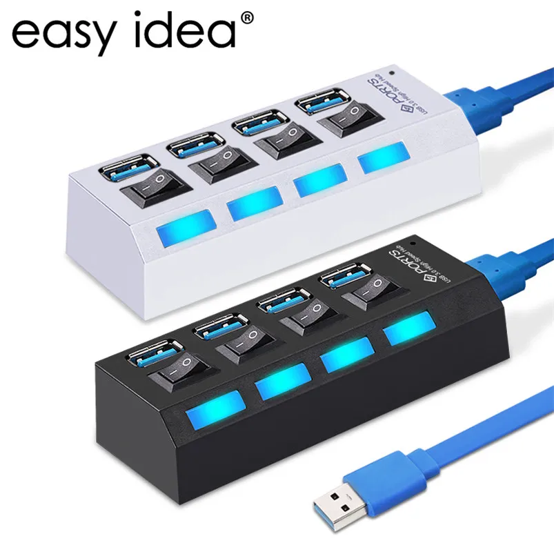 USB разветвитель несколько C Hub 3 0 Micro 4/7 портов разветвители с адаптером питания 5