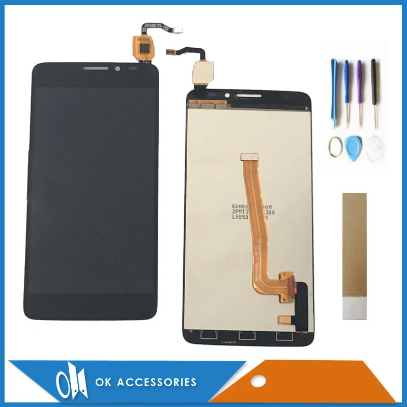 

ЖК-дисплей для Alcatel Idol X +, X Plus OT-6043, 6043, 6043D, OT6043, с сенсорным экраном в сборе, с инструментами и лентой